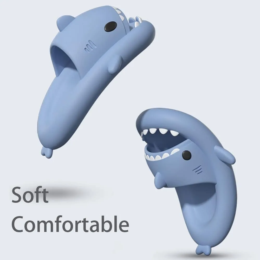 Shark Slides for Women Men, Non-slip Open Toe Shark slippers, Casual Cloud Slides, Shark Sandals