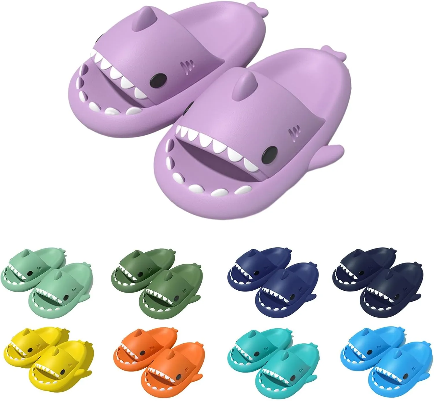 Shark Slipper, Shark Slides, Anti-Slip Quick Drying Shark Sliders