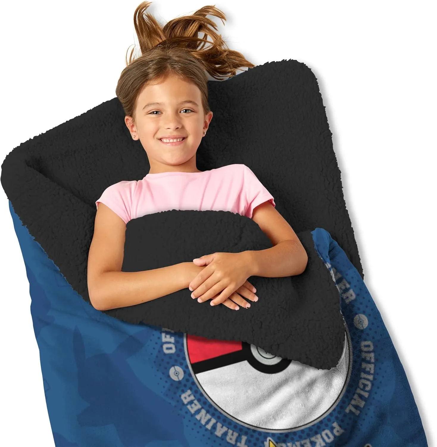 Silk Touch Throw Blanket Sherpa Slumber Bag, 27 x 56 Inches