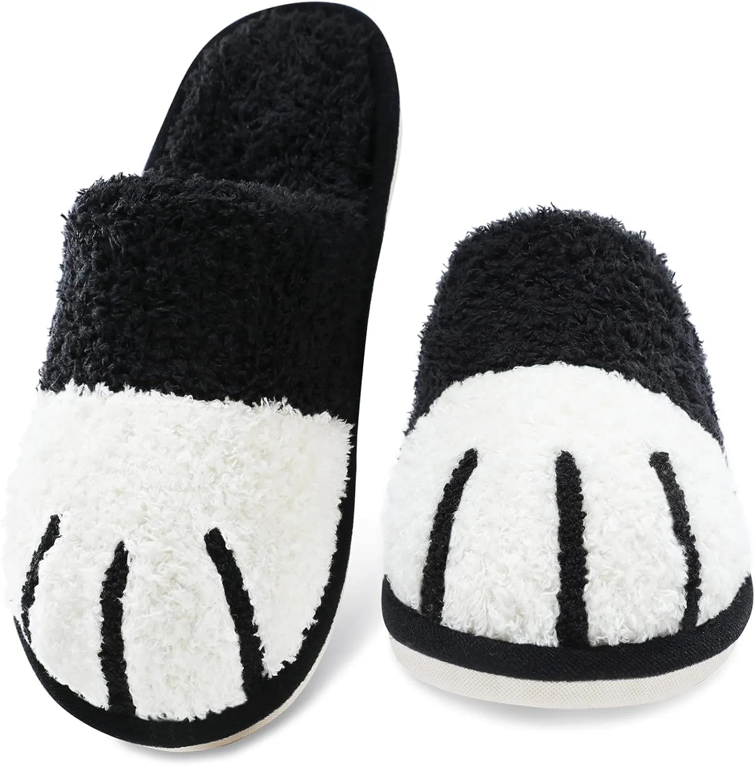 SINNO Cute Animal Slippers for Women Indoor Outdoor Memory Foam House Slipper Soft Warm Cozy Fuzzy Bedroom Non-Slip Shoes Christmas Gift ladies