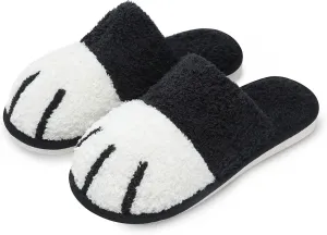 SINNO Cute Animal Slippers for Women Indoor Outdoor Memory Foam House Slipper Soft Warm Cozy Fuzzy Bedroom Non-Slip Shoes Christmas Gift ladies