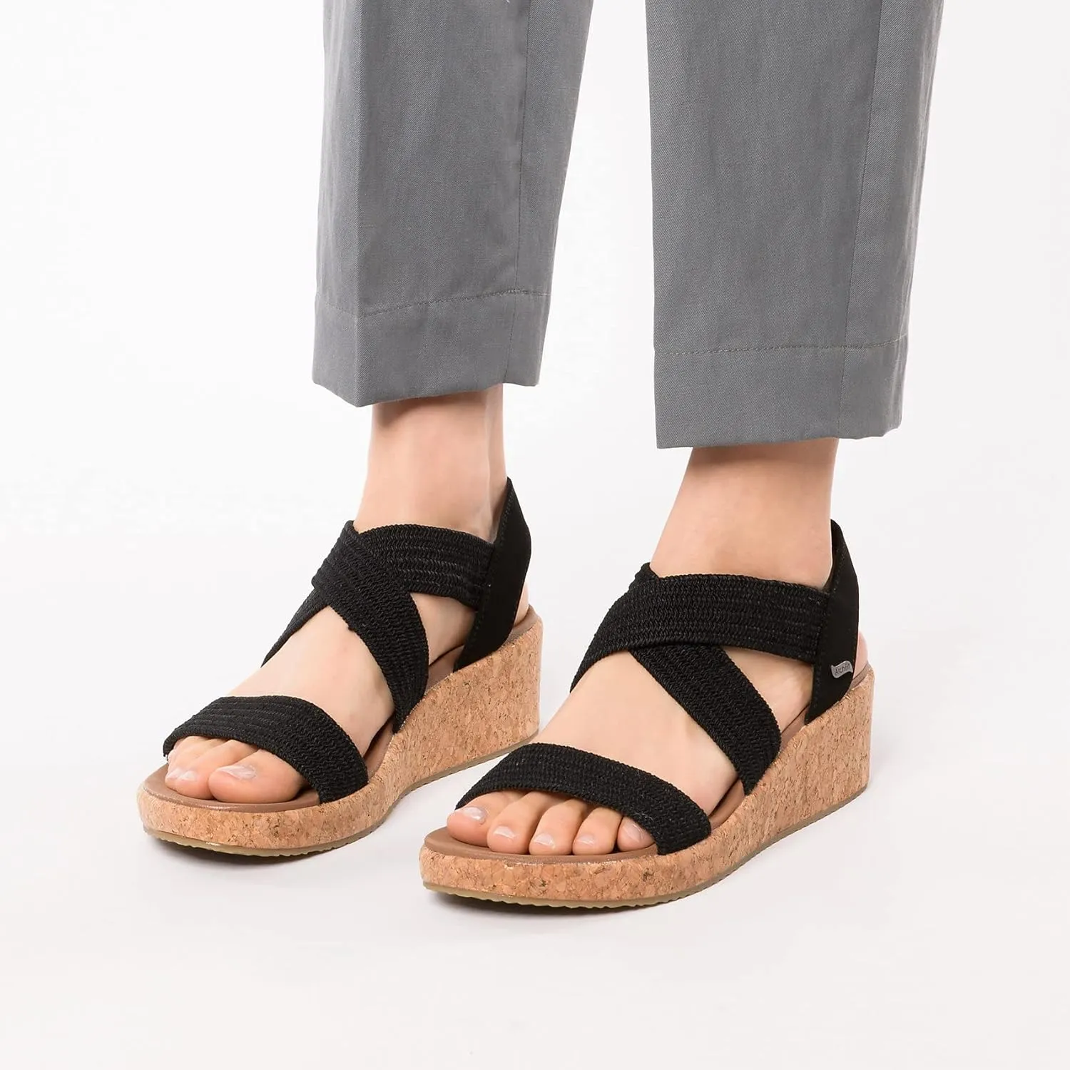Skechers Women's Arch Fit Beverlee-Love Stays Wedge Sandal, 5.5