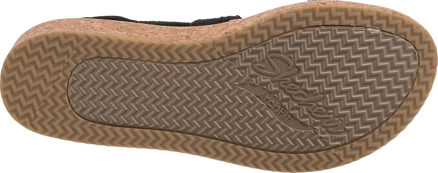 Skechers Women's Arch Fit Beverlee-Love Stays Wedge Sandal, 5.5