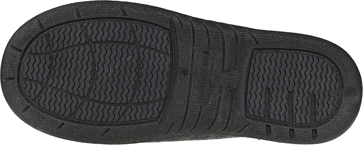Skysole Boys Fleece Clog Slipper with Rugged Outsole