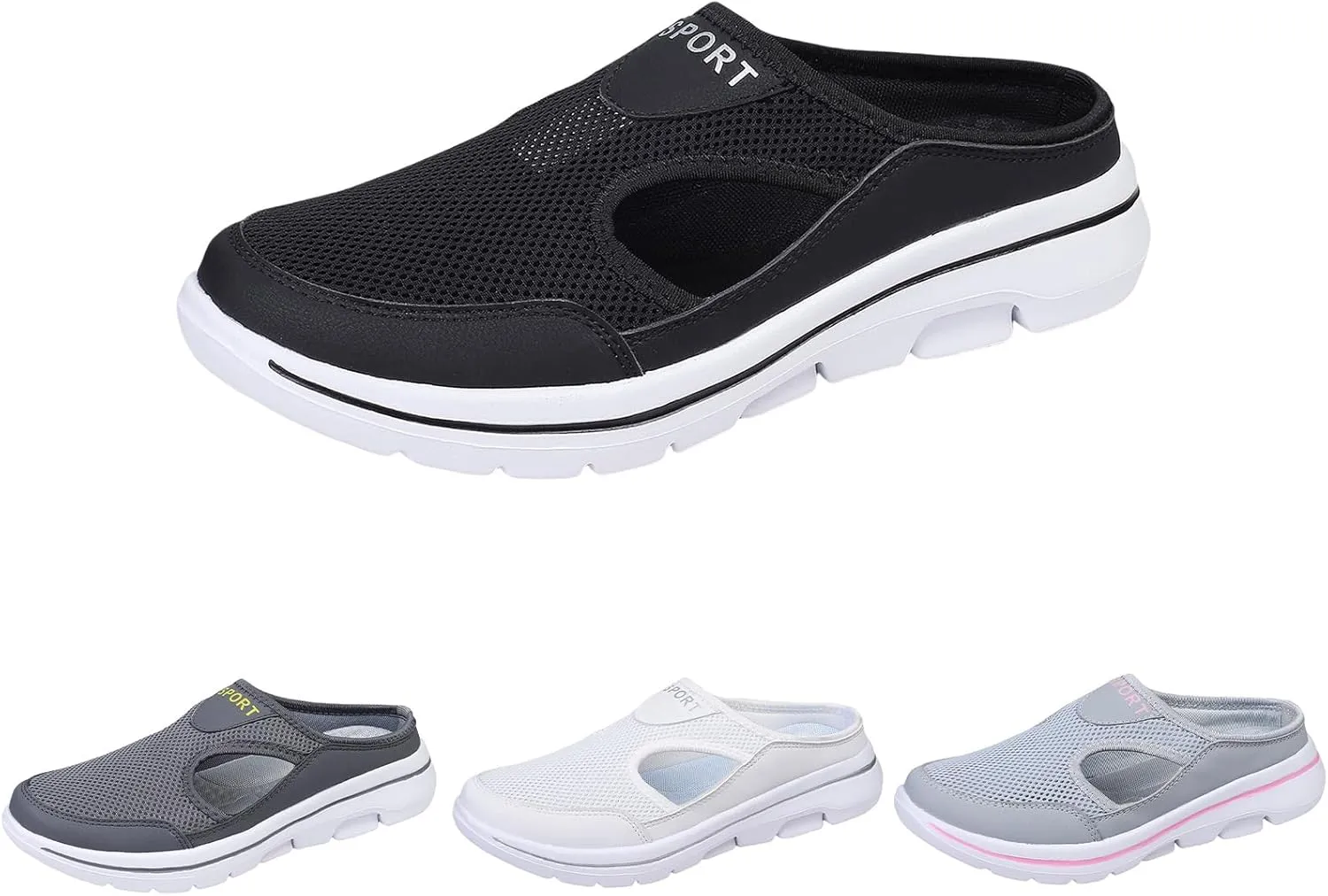Slip On Mules for Women Men Lightweight Breathable Walking Shoes Quick Drying Sandals Summer Beach Shoes Footwear