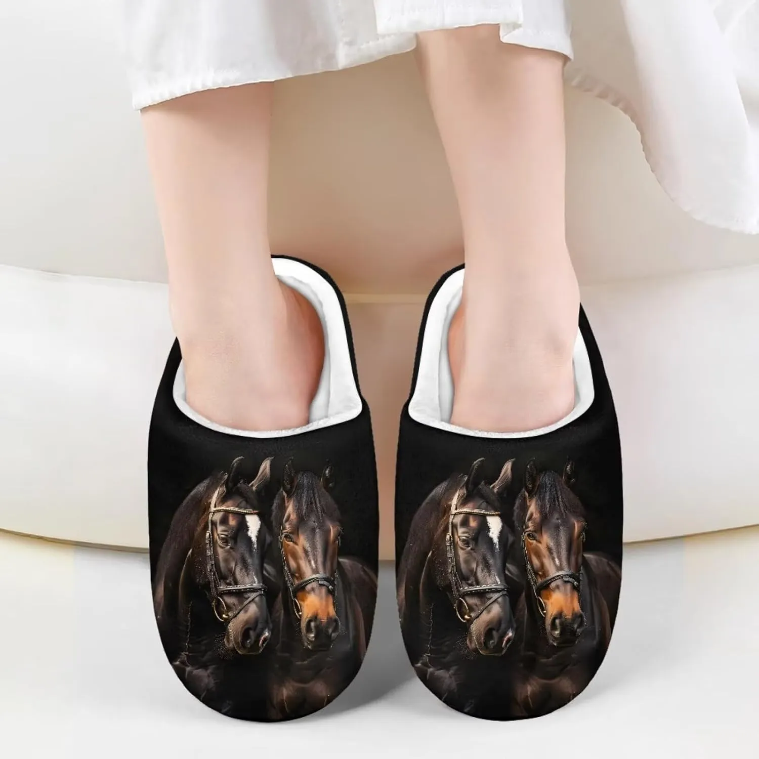 Slippers for Kids Warm Plush Slippers Non Slip House Slippers Winter Cozy Bedroom Slippers