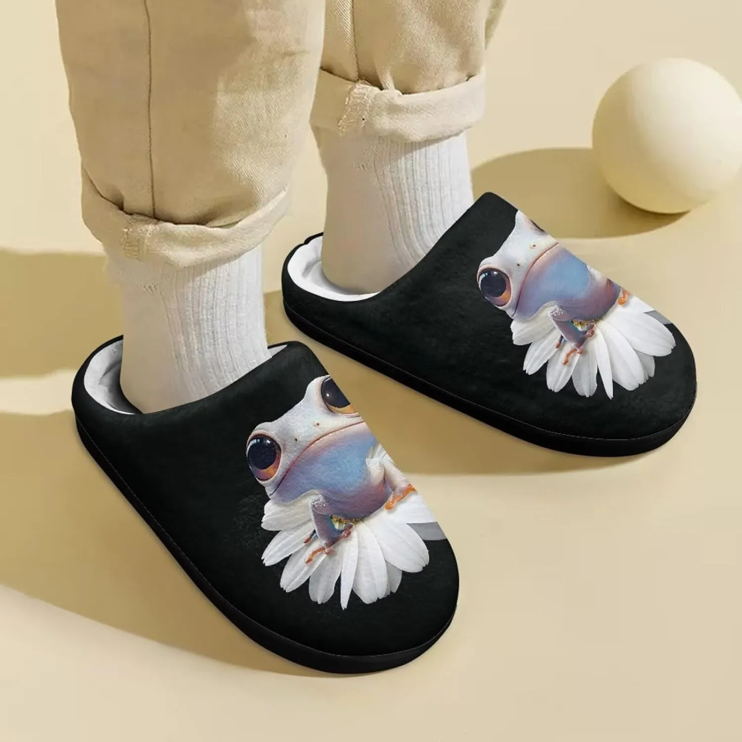 Slippers for Kids Warm Plush Slippers Non Slip House Slippers Winter Cozy Bedroom Slippers