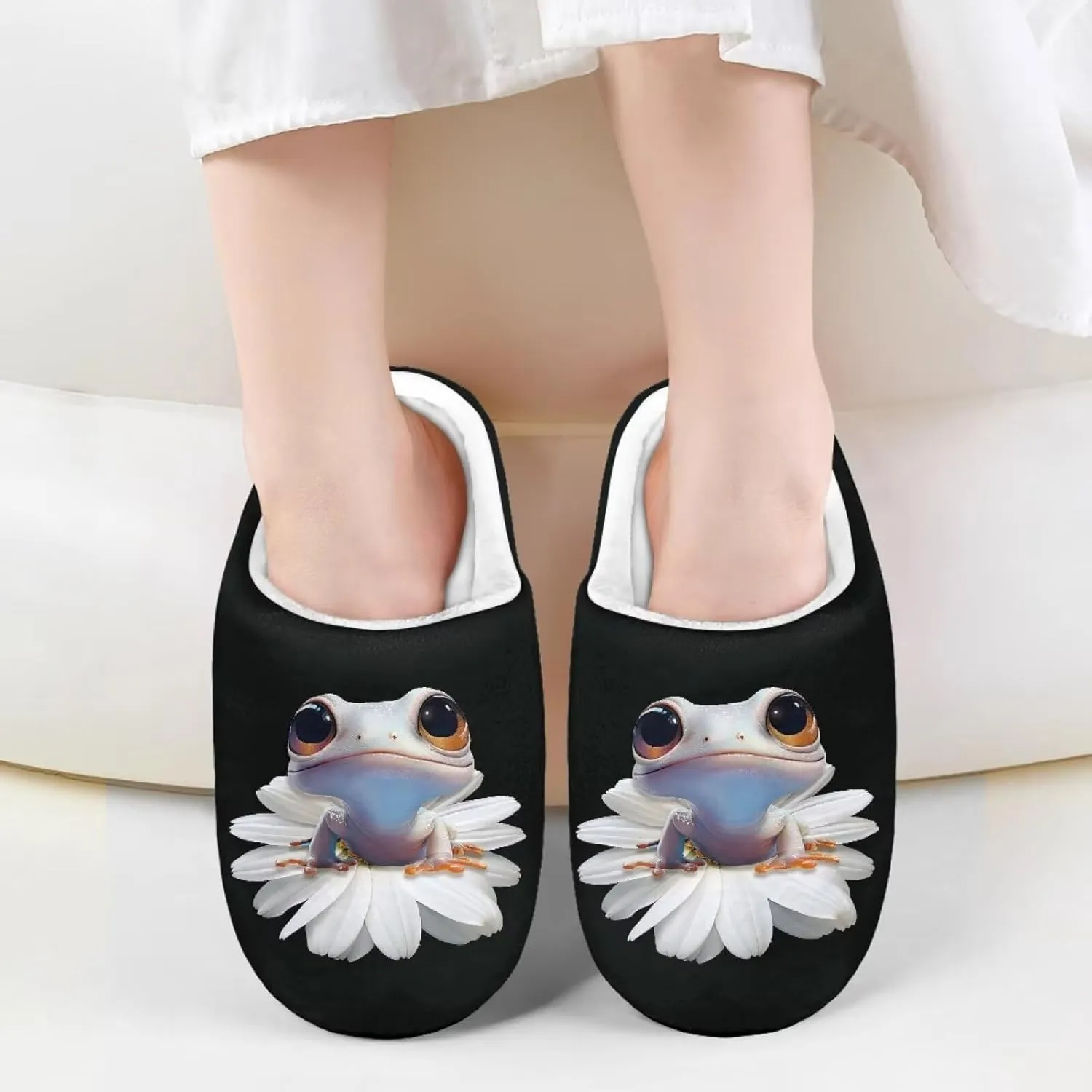 Slippers for Kids Warm Plush Slippers Non Slip House Slippers Winter Cozy Bedroom Slippers