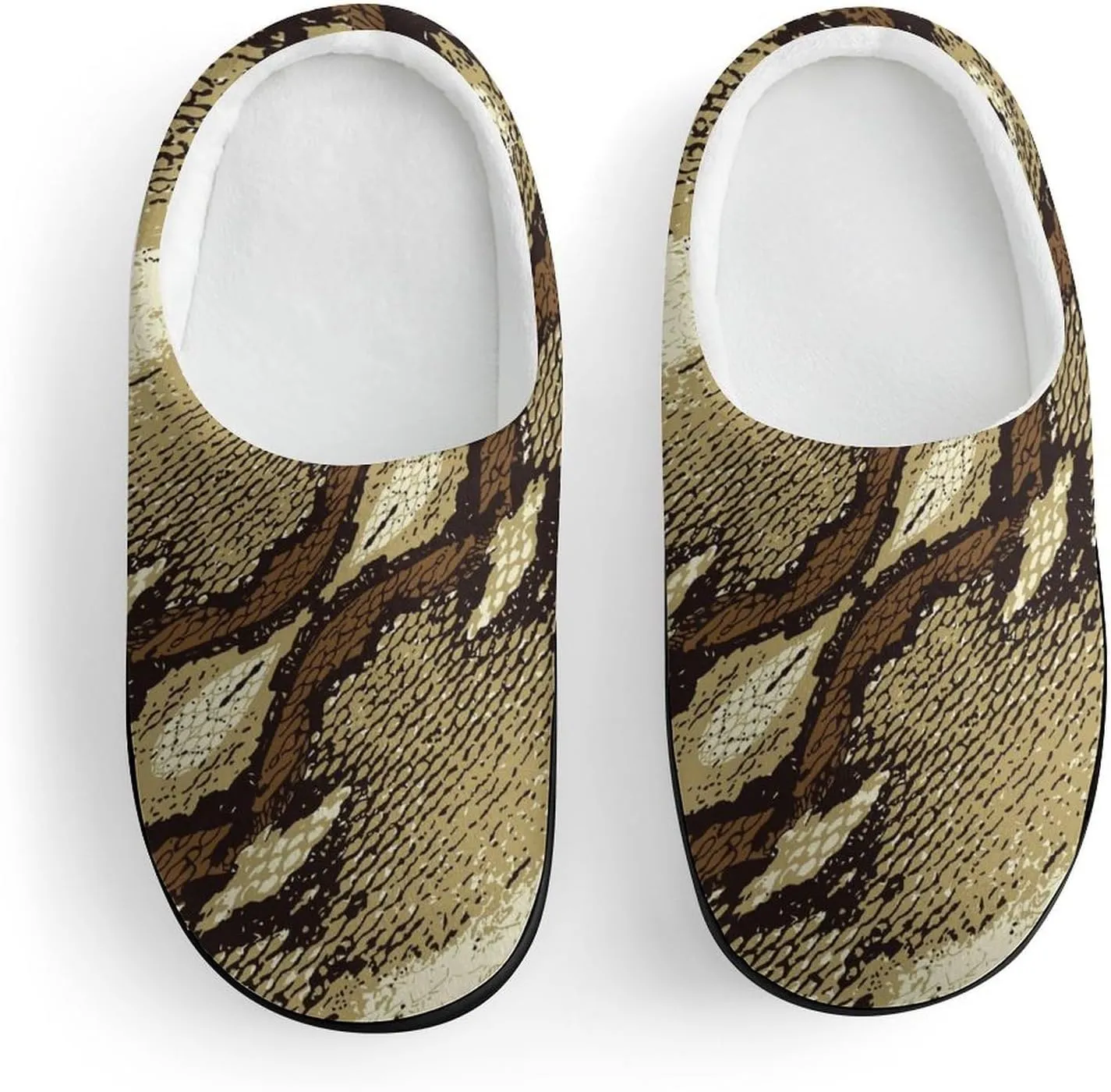 Snake Skin Stripe Pattern Cute Slippers For Girls Boys Anti Slip House Slipper Warm Shoes For Indoor Outdoor