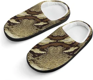 Snake Skin Stripe Pattern Cute Slippers For Girls Boys Anti Slip House Slipper Warm Shoes For Indoor Outdoor