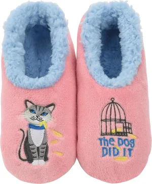Snoozies Pairable Slipper Socks - Funny House Slippers for Women, Non-Slip Fuzzy Slipper Socks