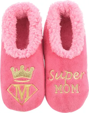 Snoozies Pairable Slipper Socks - Funny House Slippers for Women, Non-Slip Fuzzy Slipper Socks