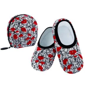 Snoozies Skinnies with Travel Pouch | Poppies
