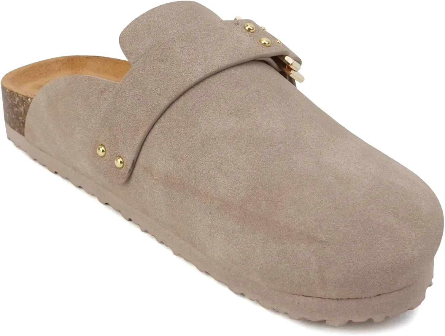 Soda Trisha ~ Women Buckle Strap Slip-On Flatform Mule