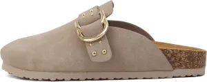 Soda Trisha ~ Women Buckle Strap Slip-On Flatform Mule