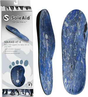 SoleAid XTII Insoles - 3-Layer Performance Insole with Semi-rigid Arch Support - Light Weight, Shock Absorbing, Anti-Fatigue, Functional Foot Supports for Plantar Fasciitis (Men's 12-12.5 / Women's -)
