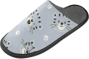 Spa Slippers Indoor House Fuzzy Slippers Soft Memory Foam Non-Slip Home Slipper Winter Shoes For Bedroom Hotel Travel 4-11