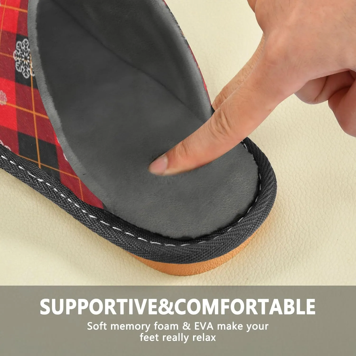 Spa Slippers Indoor House Fuzzy Slippers Soft Memory Foam Non-Slip Home Slipper Winter Shoes For Bedroom Hotel Travel 4-11