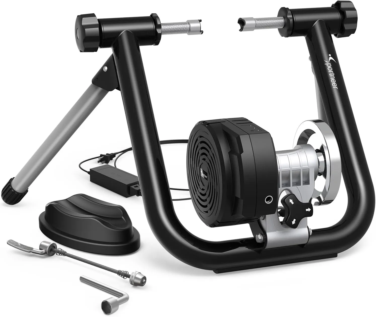 Sportneer Bike Trainer: Smart Stationary Bike Stand with Bluetooth 4.0 & ANT  Connection - Bike Trainer Stand for 26-29" & 700C Wheels - Smart Bike Trainer Stand for Indoor Riding, Foldable Storage