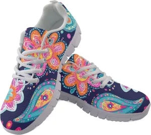Sports Shoes for Women Trainer Running Travel Sneaker Causal Walking Low Heel Lace Up Teens Adults Sneakers Breathable