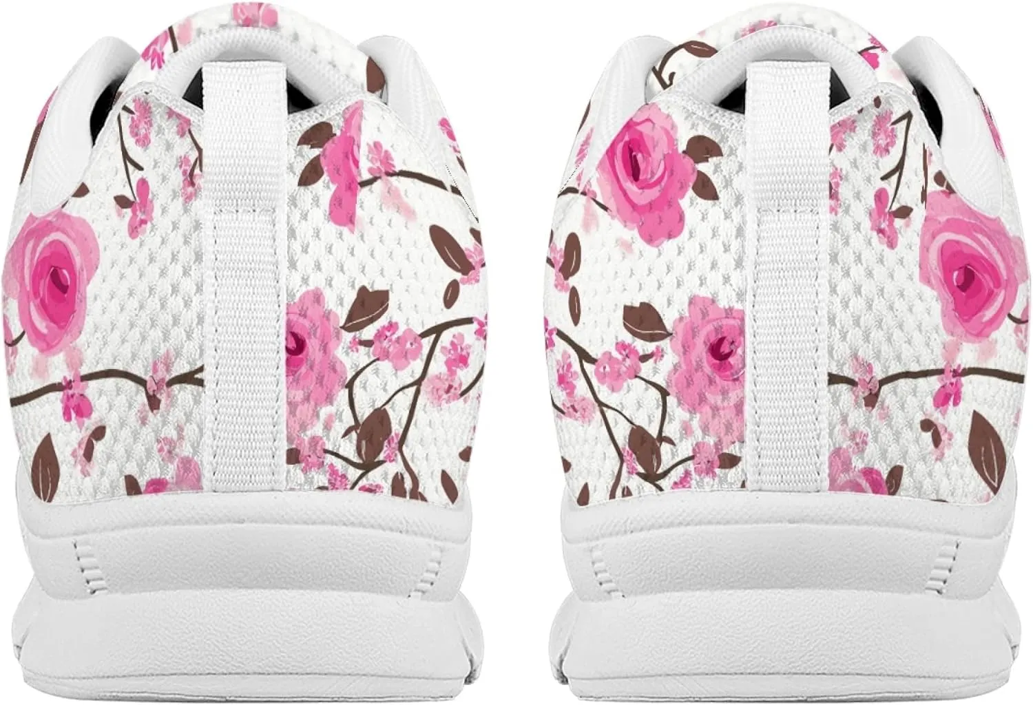 Sports Shoes for Women Trainer Running Travel Sneaker Causal Walking Low Heel Lace Up Teens Adults Sneakers Breathable