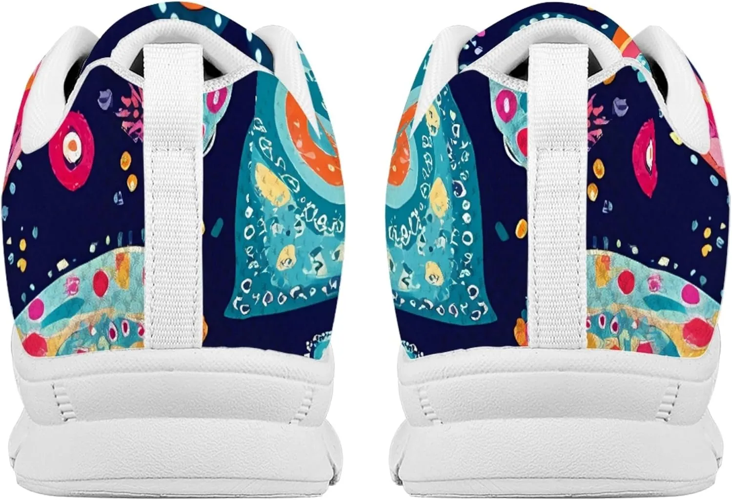Sports Shoes for Women Trainer Running Travel Sneaker Causal Walking Low Heel Lace Up Teens Adults Sneakers Breathable