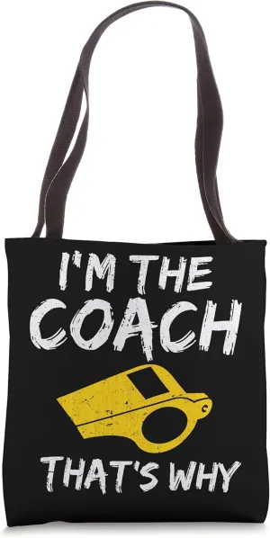 Sportsman Trainer Sports Coaching Training Whistle Coach Tote Bag