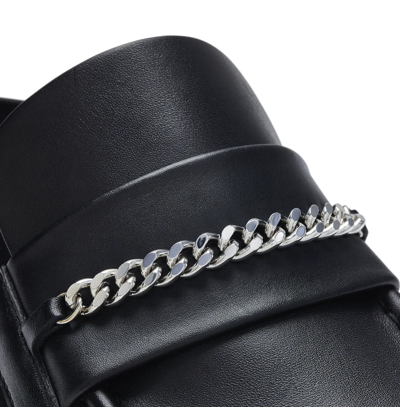 SQUARE TOE MULE MENS in BLACK