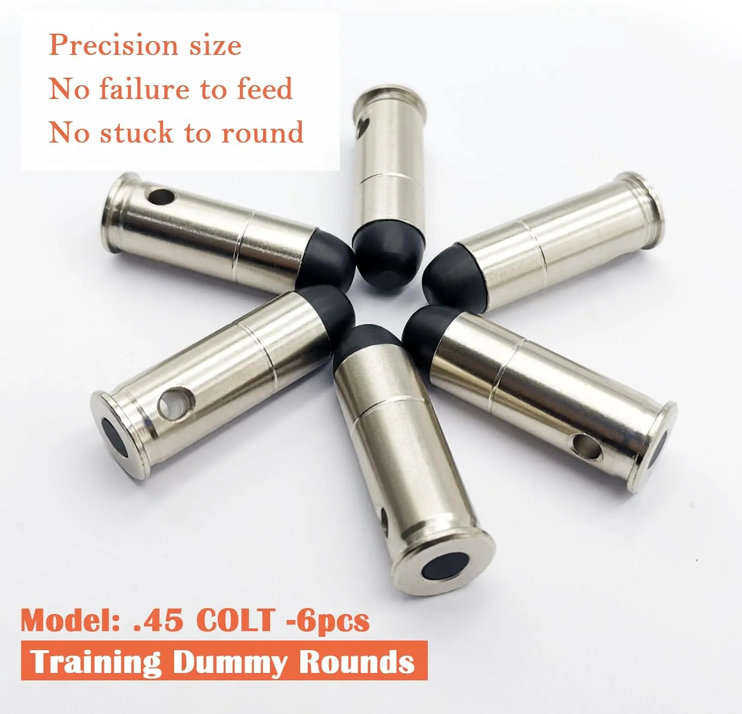 Steel Safety Practice Rounds Action Trainer Dummy Round Dry Fire Training Snap Cap