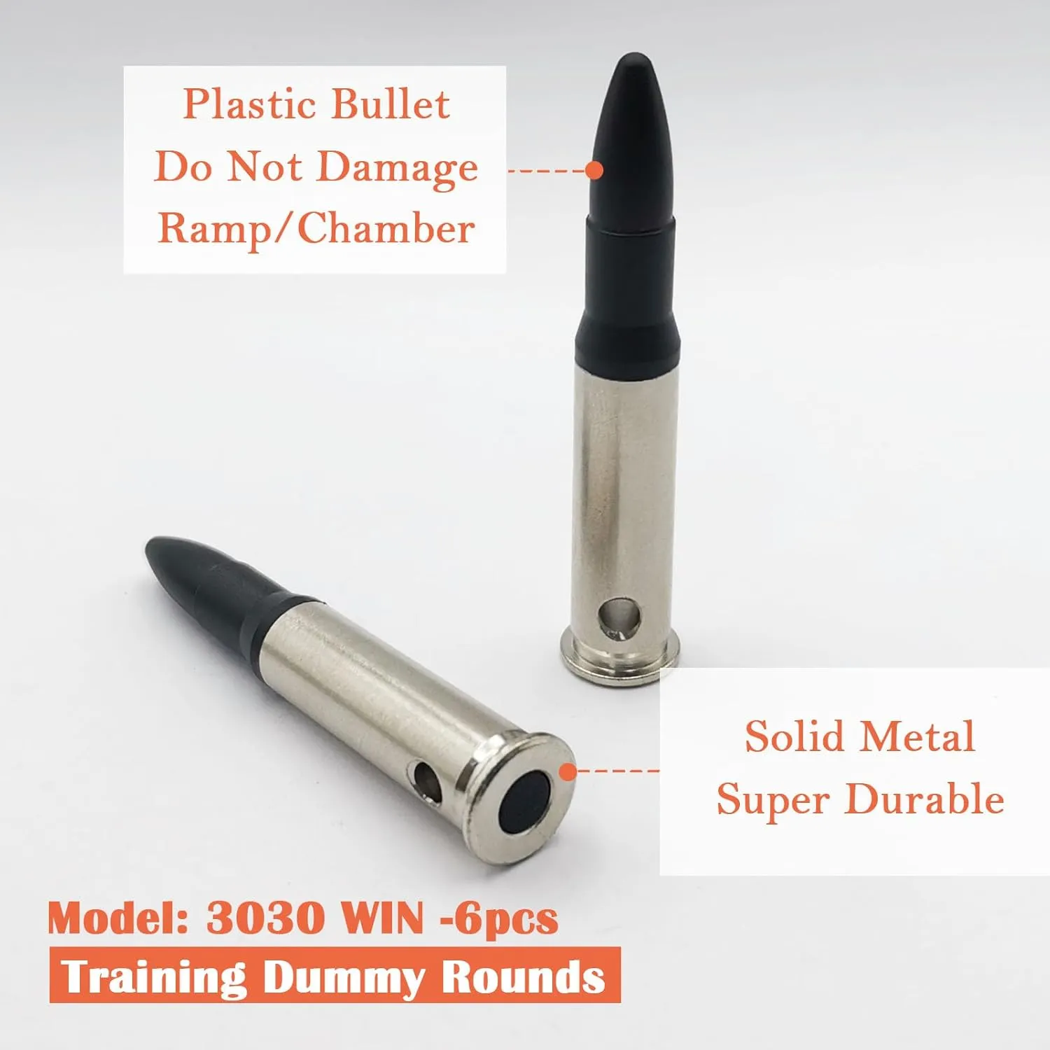 Steel Safety Practice Rounds Action Trainer Dummy Round Dry Fire Training Snap Cap