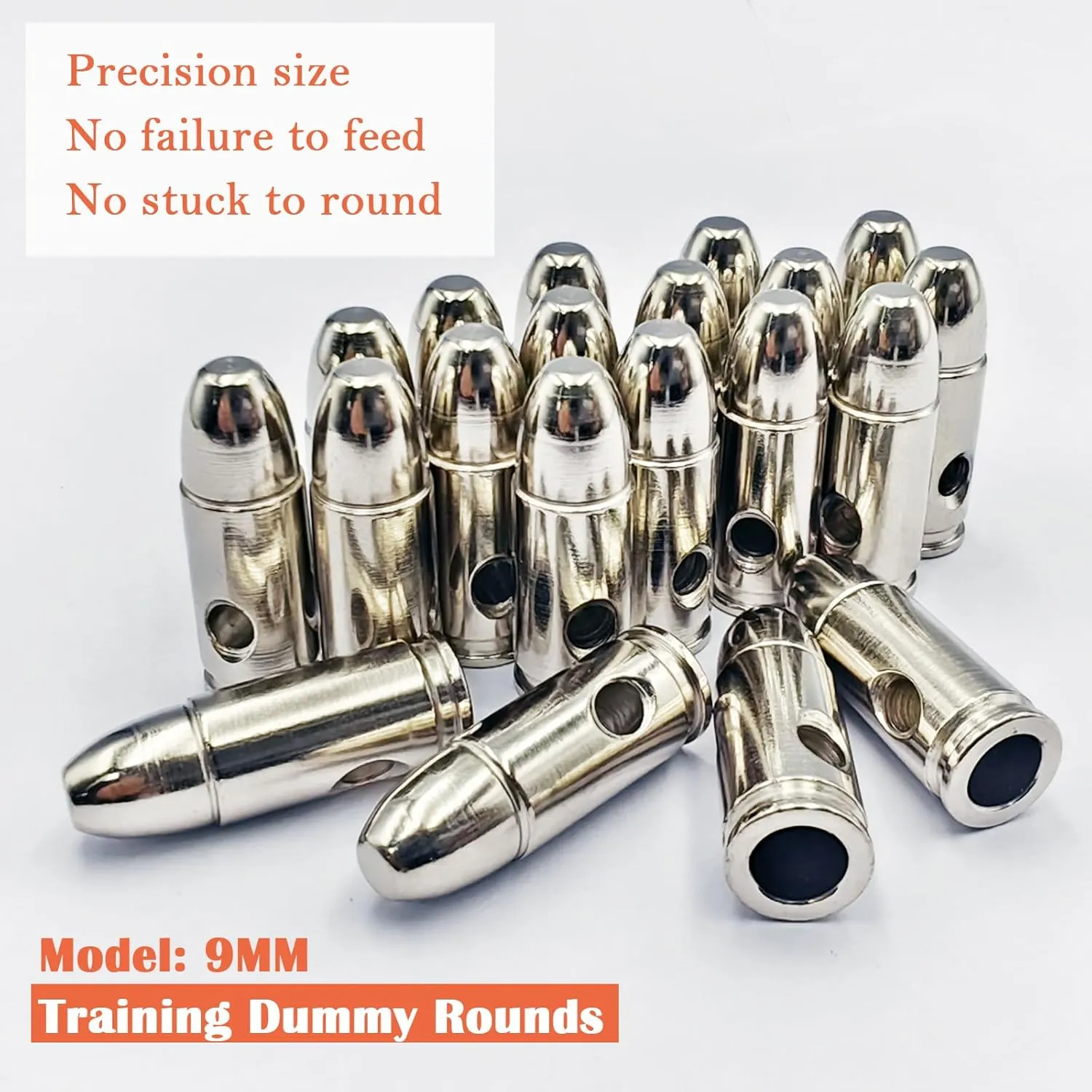 Steel Safety Practice Rounds Action Trainer Dummy Round Dry Fire Training Snap Cap