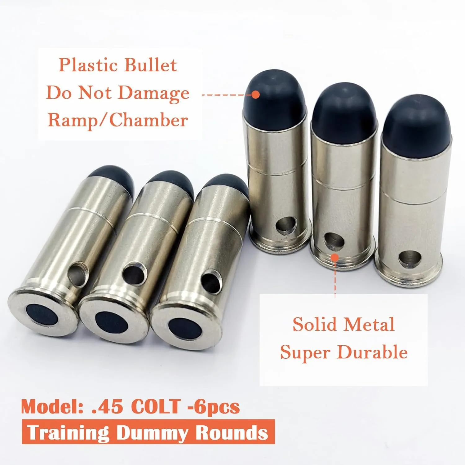 Steel Safety Practice Rounds Action Trainer Dummy Round Dry Fire Training Snap Cap