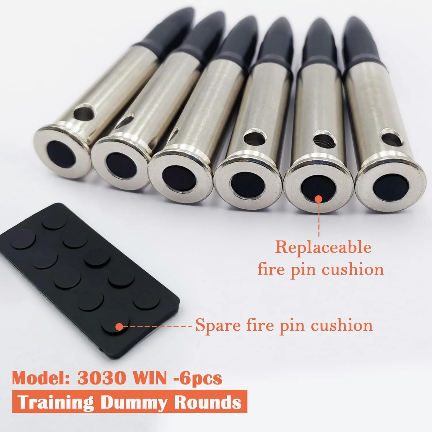 Steel Safety Practice Rounds Action Trainer Dummy Round Dry Fire Training Snap Cap