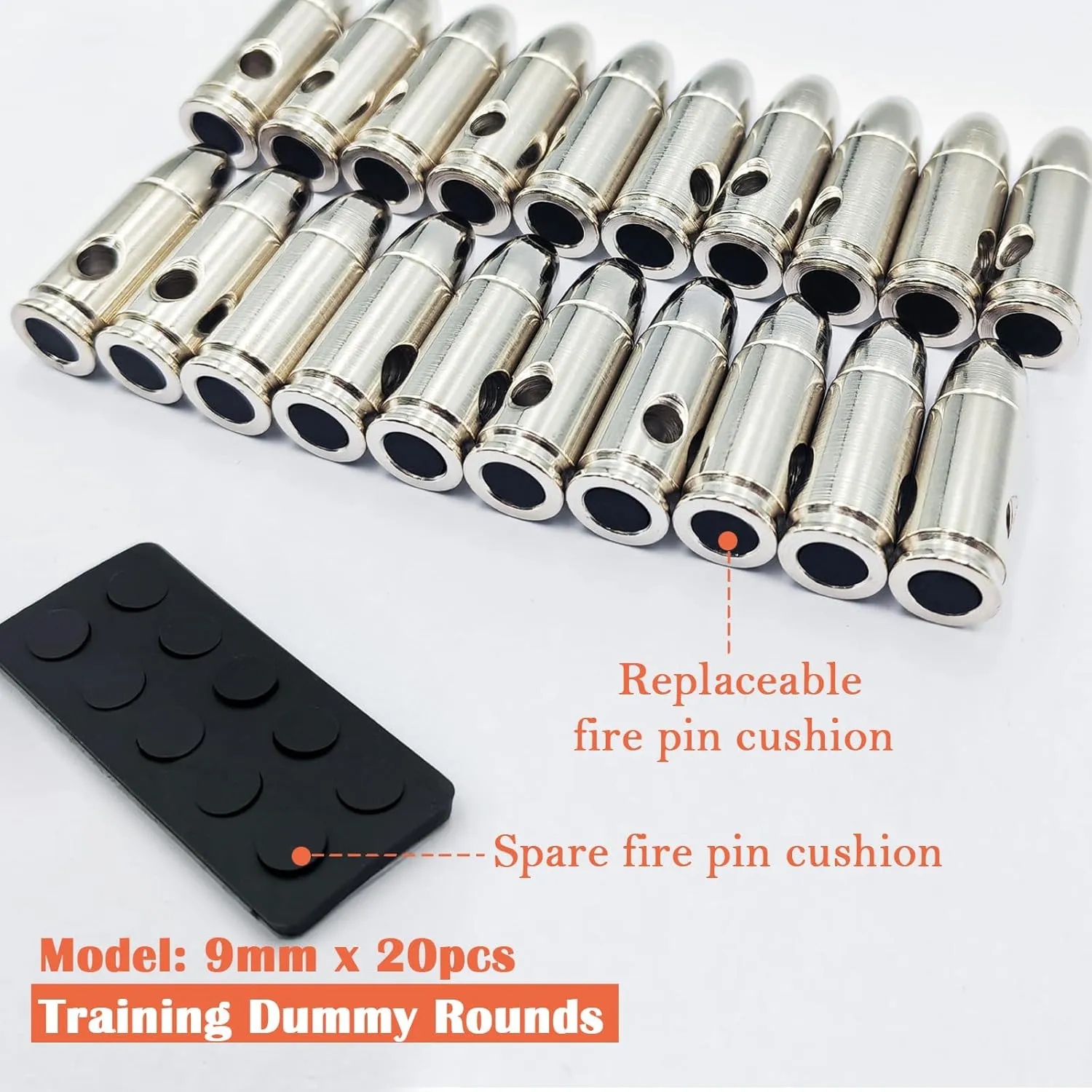 Steel Safety Practice Rounds Action Trainer Dummy Round Dry Fire Training Snap Cap