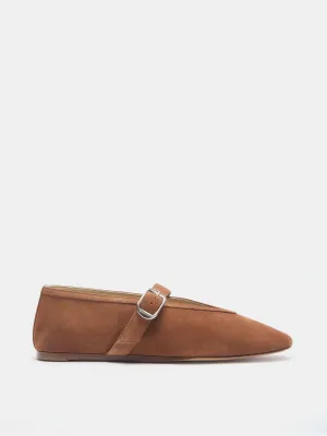 Stella Slipper / Cognac Suede