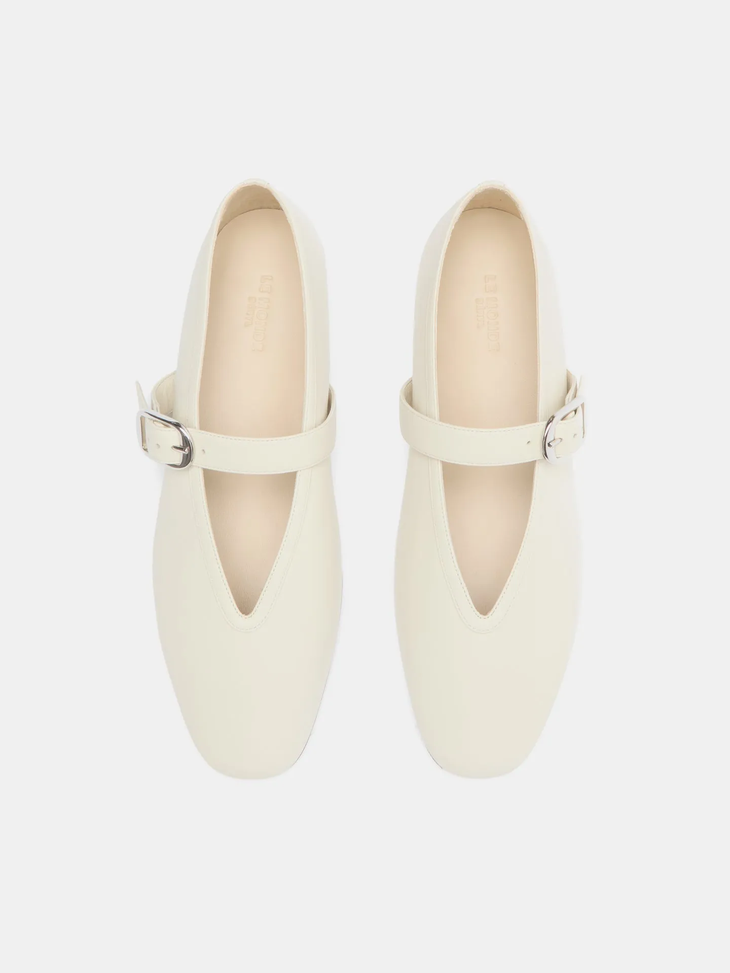 Stella Slipper / Ecru Leather