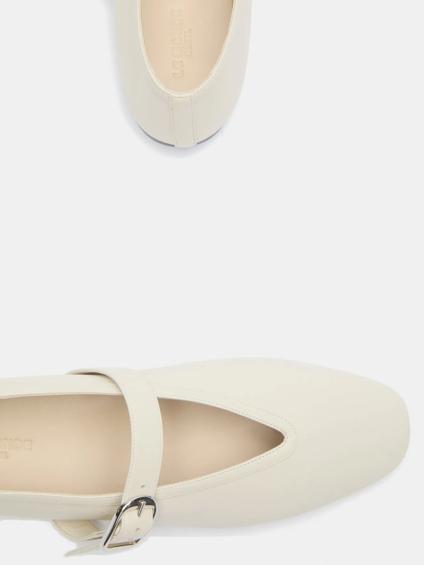 Stella Slipper / Ecru Leather