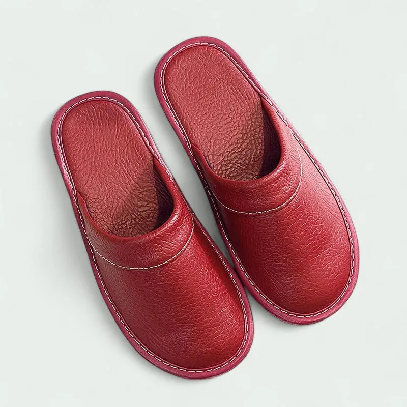 Strazoro | Women's Vegan Leather Slip-On Shoes Cushioned Sole Wide Fit