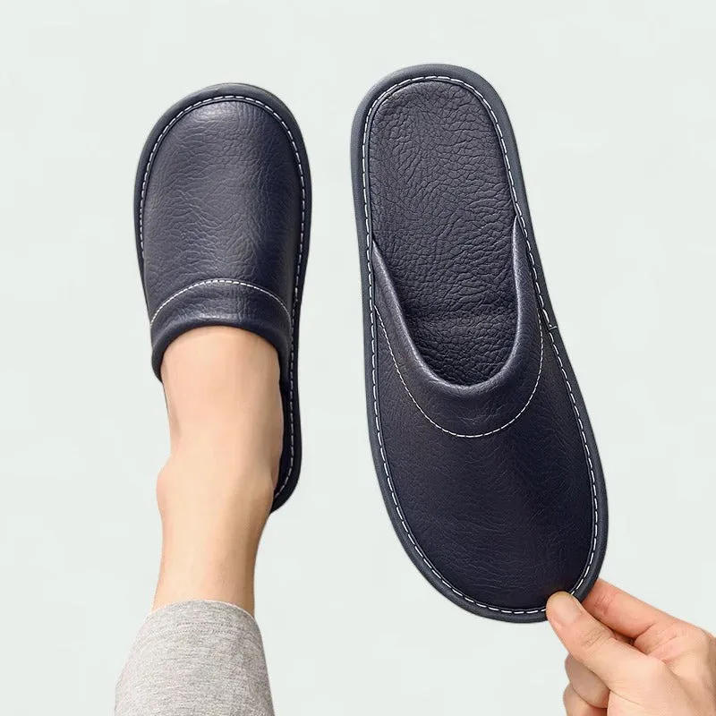 Strazoro | Women's Vegan Leather Slip-On Shoes Cushioned Sole Wide Fit