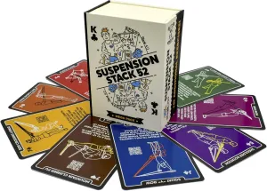 Suspension Exercise Cards Compatible with All Suspension Trainers. Suspended Bodyweight Resistance Workout Game. Video Instructions Included. Fun Home Fitness Program.(Mega Pack)
