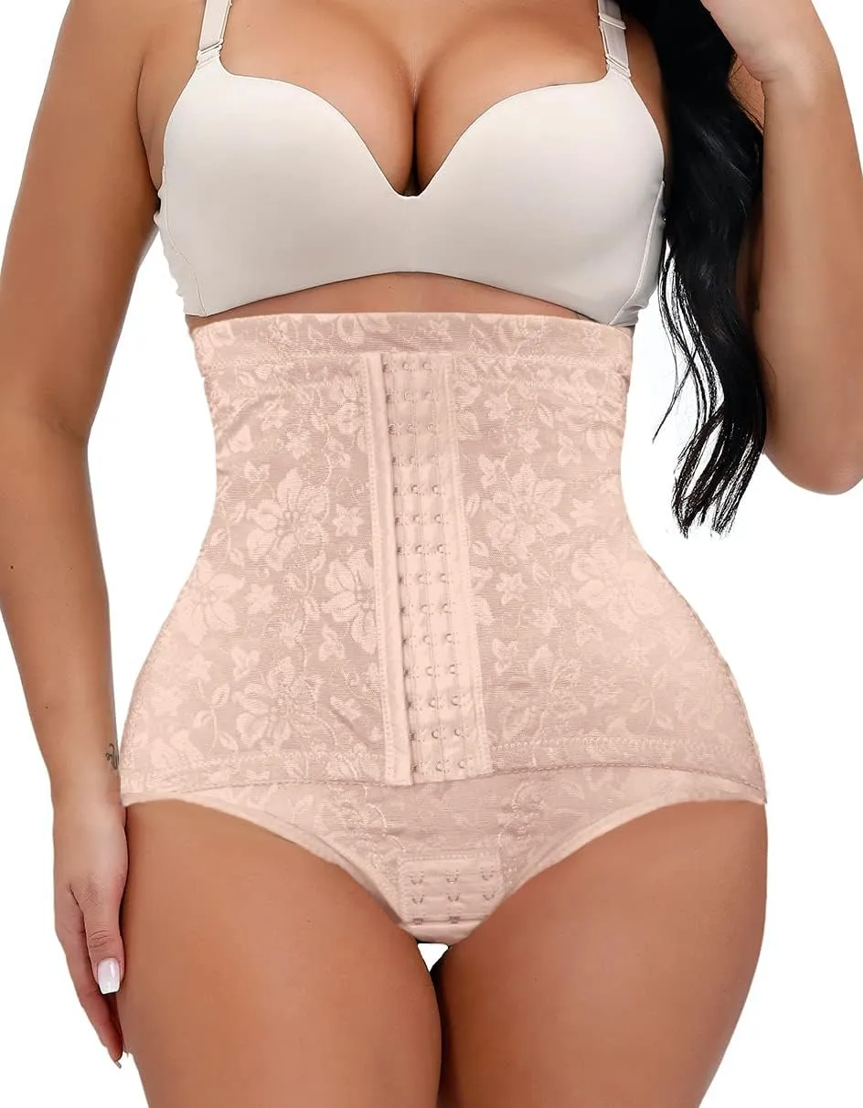 Sweet Cherry 750 Women Best Waist Cincher Girdle Belly Trainer Corset Body Shapewear (XXL, Nude)