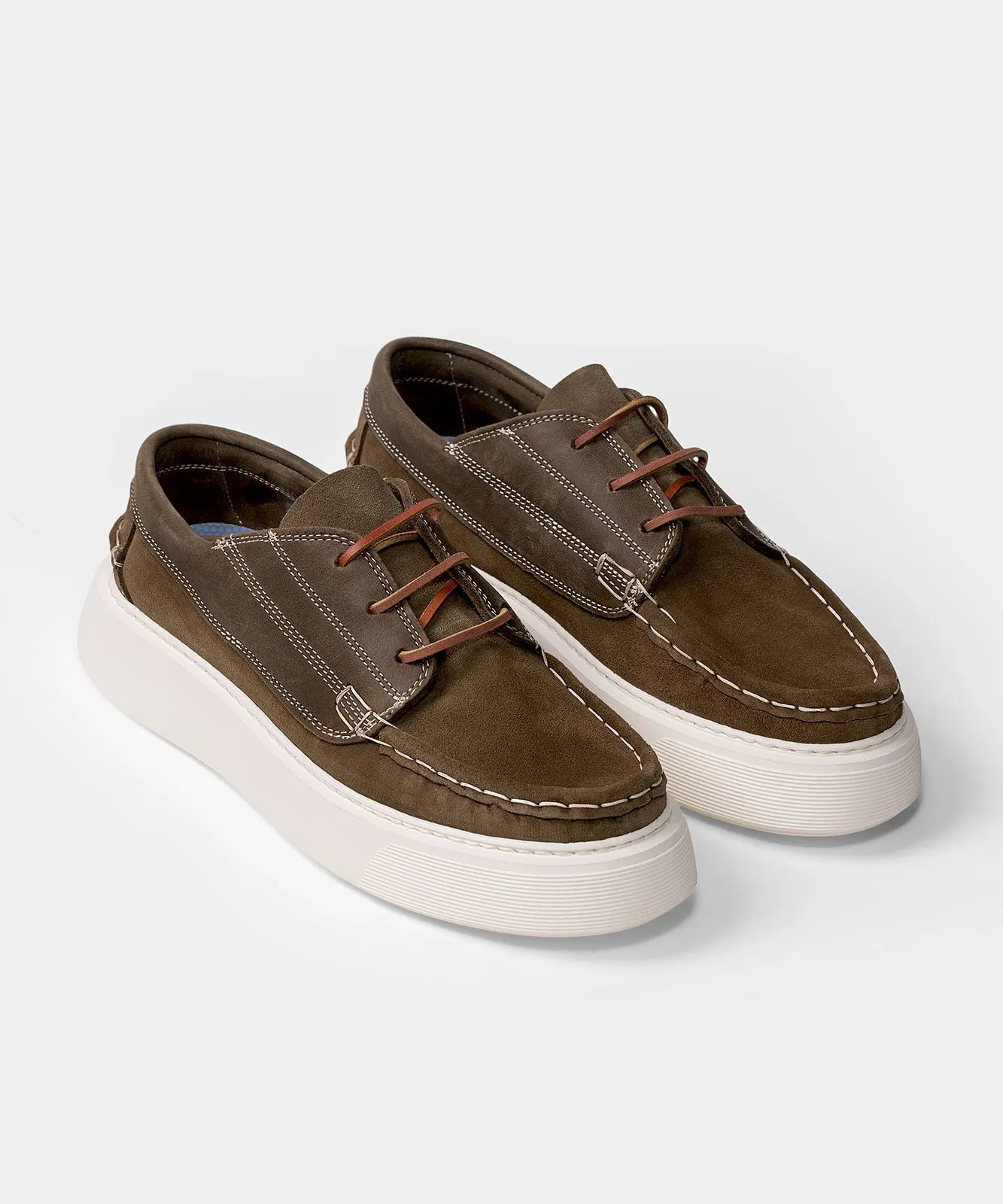 Tahoe Olive Green Suede