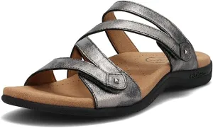 Taos Double U Premium Leather Women's Sandal - Stylish Adjustable Strap Design with Arch Support, Cooling Gel Padding for All-Day Enjoyment and Walking Comfort