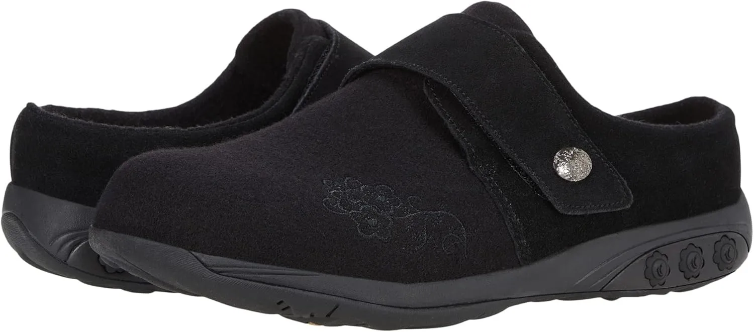 Therafit Willow Women's Indoor/Outdoor Adjustable Wool Clog Slipper - for Plantar Fasciitis/Foot Pain