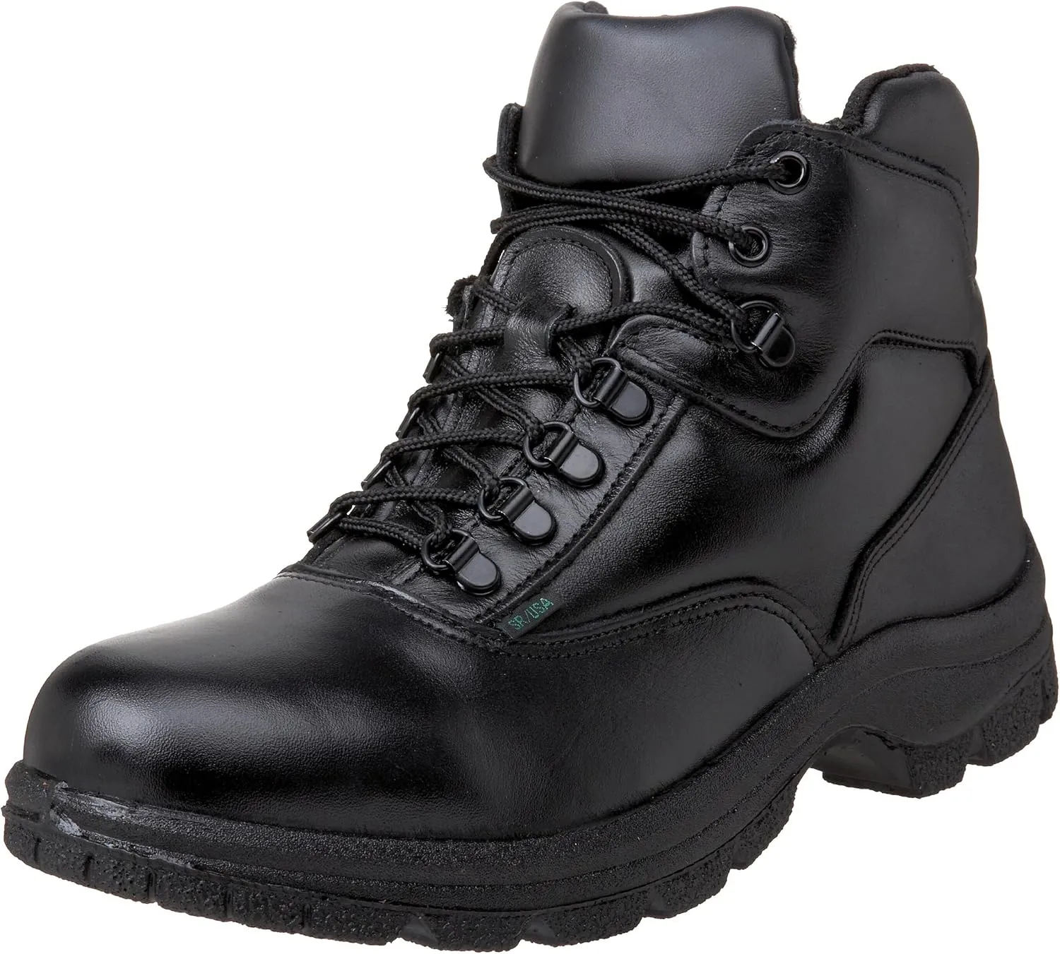 Thorogood Soft Streets Ultimate Cross-Trainer Work Shoes for Men - Premium Black Leather with Comfort Insole and Slip-Resistant Outsole; Berry Compliant and Postal Certified