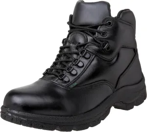 Thorogood Soft Streets Ultimate Cross-Trainer Work Shoes for Men - Premium Black Leather with Comfort Insole and Slip-Resistant Outsole; Berry Compliant and Postal Certified