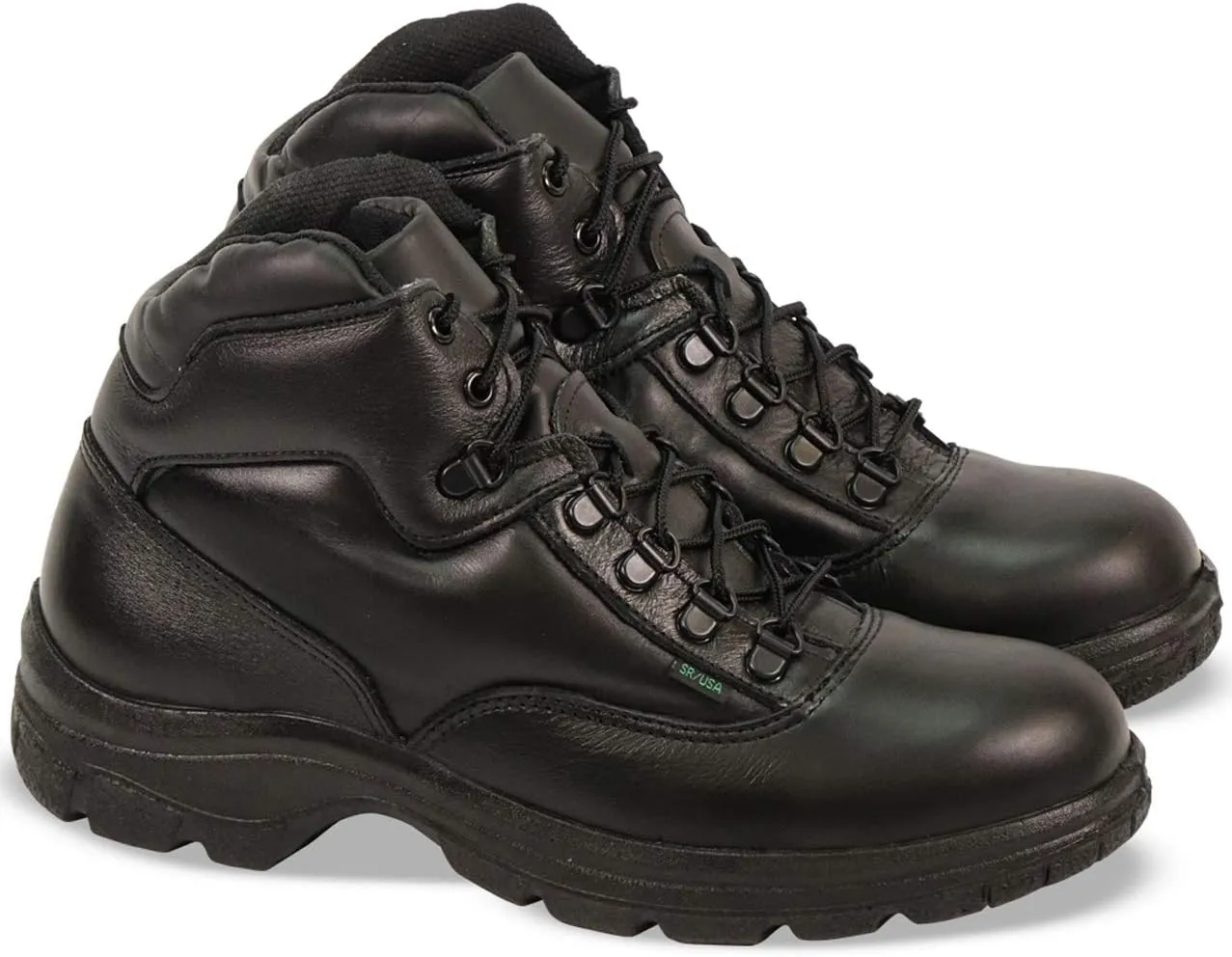 Thorogood Soft Streets Ultimate Cross-Trainer Work Shoes for Men - Premium Black Leather with Comfort Insole and Slip-Resistant Outsole; Berry Compliant and Postal Certified