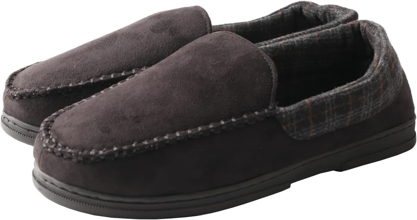 TMA EYES Men's Slip on Comfy House Shoes Soft Sole Indoor Outdoor Slippers