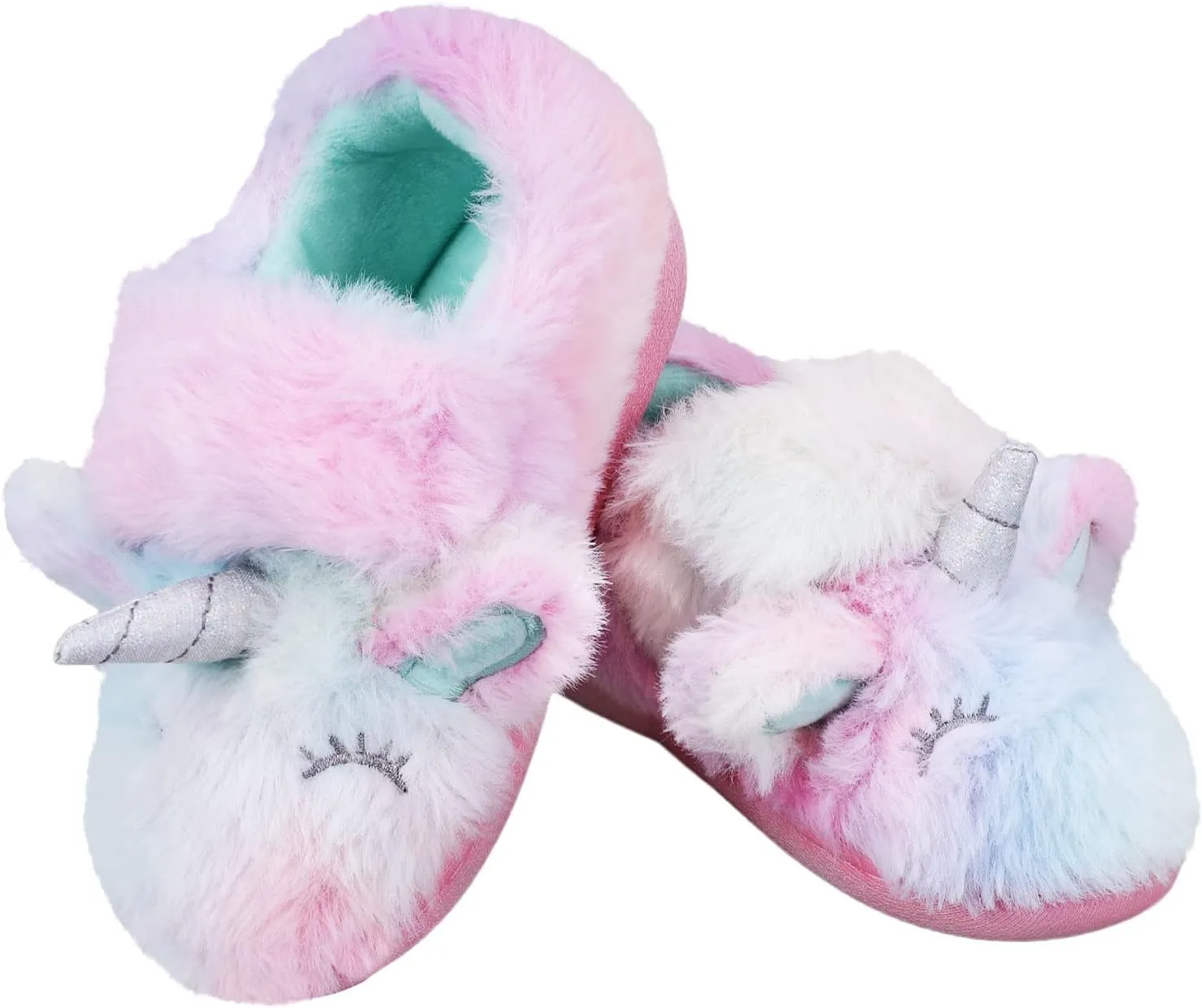 Toddler Baby Boys Girls House Slipper Cute Dinosaur Unicorn Cartoon Soft Anti-Slip Winter Shoes (Toddler/Little Kid)