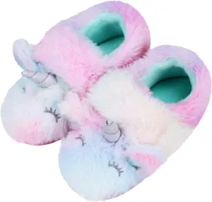 Toddler Baby Boys Girls House Slipper Cute Dinosaur Unicorn Cartoon Soft Anti-Slip Winter Shoes (Toddler/Little Kid)